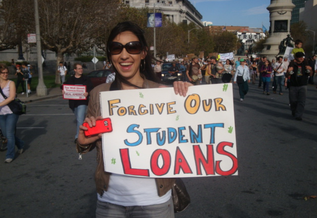 Student Loan Protester 