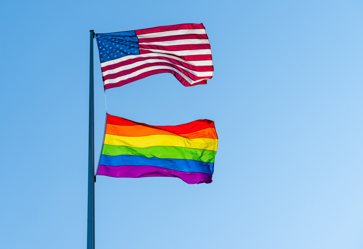 Pride and US Flags